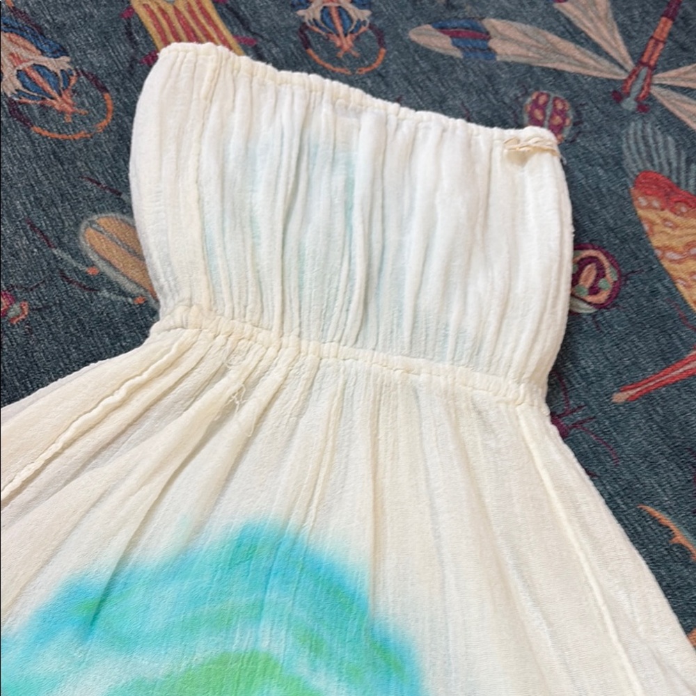 Htf Jen’s Pirate Booty cotton gauze tie dye mini tunic dress S - Picture 9 of 9